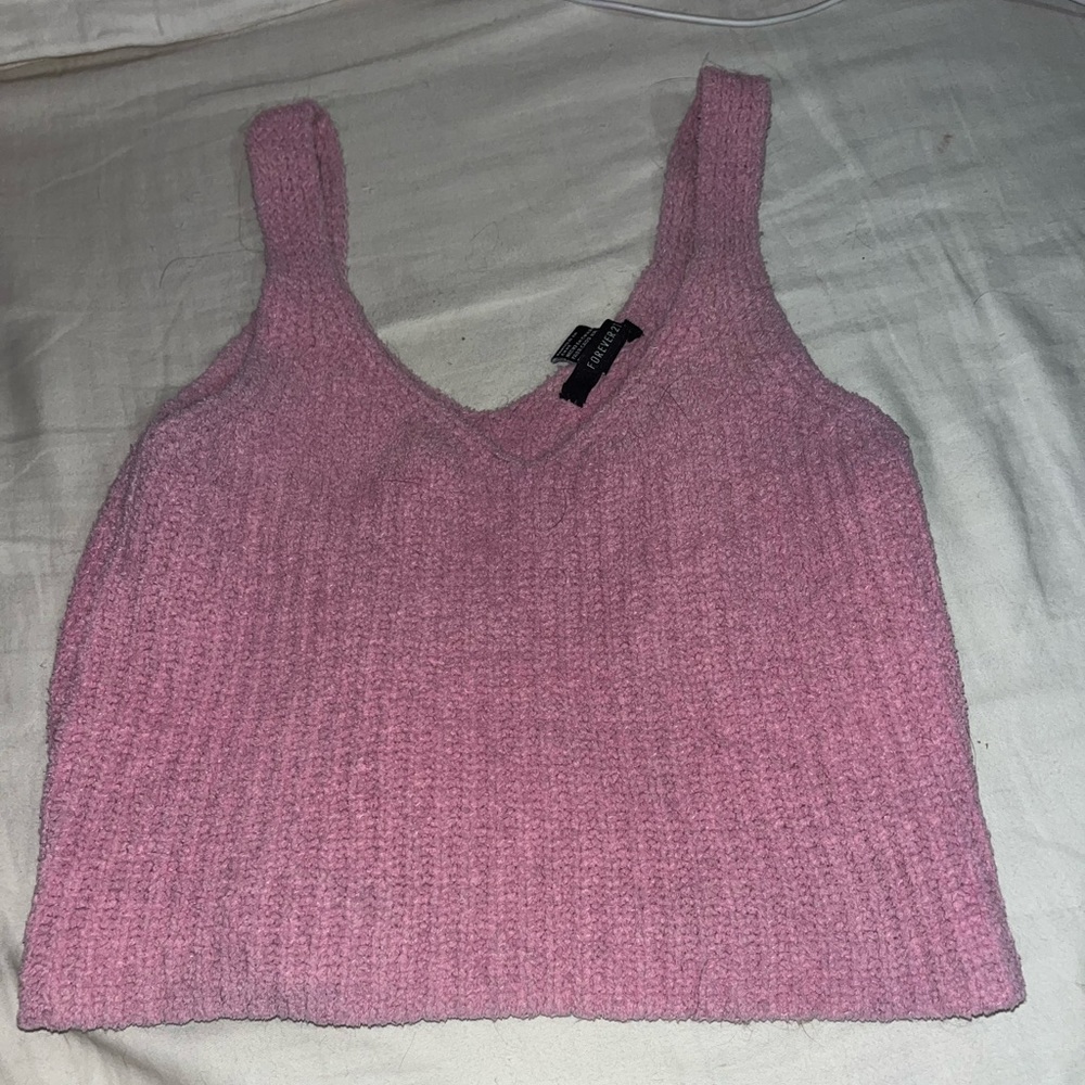 Forever 21 pink cropped tank